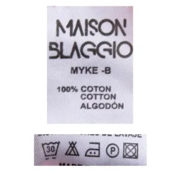 BLAGGIO Tee shirt col v en coton uni myke-b Homme BLEU New