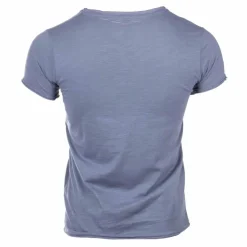 BLAGGIO Tee shirt col v Homme BLEU PETROLE