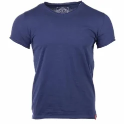 BLAGGIO Tee shirt col v Homme BLEU FONCE Sale