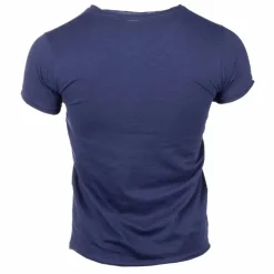 BLAGGIO Tee shirt col v Homme BLEU FONCE Sale
