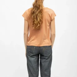 DEELUXE 74 Tee shirt col v noir jossy butternut Femme ORANGE Clearance