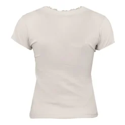 CHANTAL THOMASS Tee shirt col v venezia avec dentelle Femme BEIGE Sale