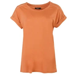DEELUXE 74 Tee shirt cosantia orange Femme MARRON FONCE Sale