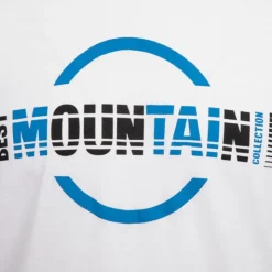 BEST MOUNTAIN Tee shirt coton à imprimé Homme BLANC Sale