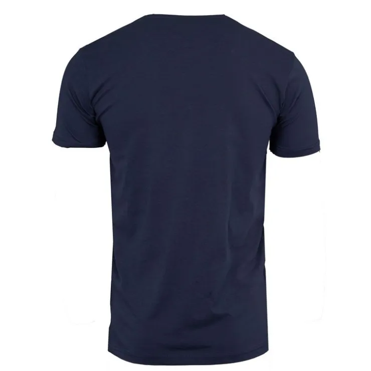BEST MOUNTAIN Tee shirt coton à imprimé Homme BLEU FONCE