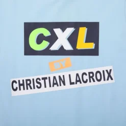 CXL BY CHRISTIAN LACROIX Tee shirt coton basique imprimé texte avec Enfant BLEU CLAIR Hot