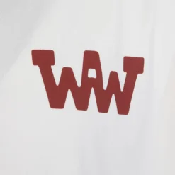 WHEELS AND WAVES Tee shirt coton col rond avec logo imprimé Homme BLANC ECRU Discount