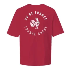 JACK & JONES Tee shirt coton france rugby manches courtes Homme ROUGE Sale