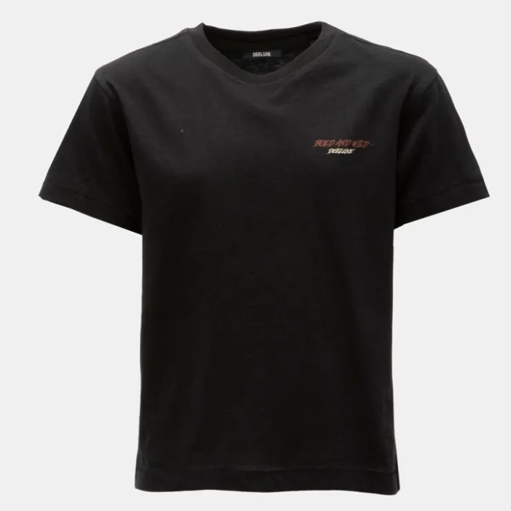 DEELUXE 74 Tee shirt coton imprimé bulldog black Enfant NOIR Hot