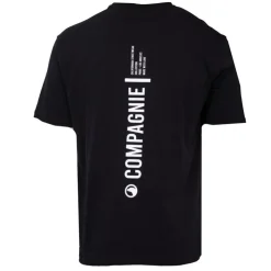 COMPAGNIE DE CALIFORNIE Tee shirt coton imprimé grand logo dos Homme NOIR New