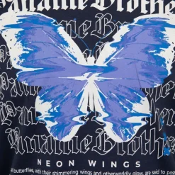 PANAME BROTHERS Tee shirt coton imprimé papillon glitch avec textes Homme BLEU FONCE Best