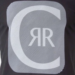 CERRUTI Tee shirt court col rond de niro Homme NOIR Hot