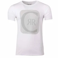 CERRUTI Tee shirt court col rond de niro Homme BLANC Outlet