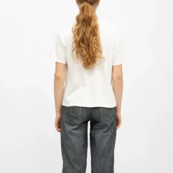 DEELUXE 74 Tee shirt crème imprimé tigre Femme BLANC ECRU New