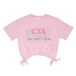 CXL BY CHRISTIAN LACROIX Tee shirt crop top avec noeuds Enfant ROSE Best