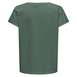ONLY Tee shirt de sport coton bio imprimé graphique VERT Clearance
