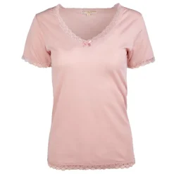 JEAN-LOUIS SCHERRER Tee shirt dentelle coton moyra Femme ROSE Best