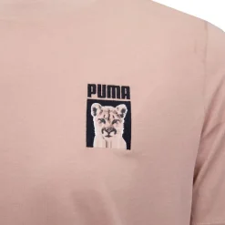 PUMA Tee shirt dusty imprimé lionceau Homme BEIGE Outlet