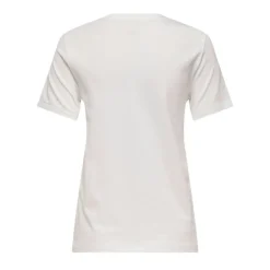 ONLY Tee shirt en coton imprimé coeurs Femme BLANC Best