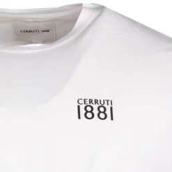 CERRUTI Tee shirt en coton manches courtes 18314 Homme BLANC Outlet