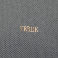 GIANFRANCO FERRE Tee shirt en coton texturé logo brodé Homme VERT