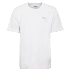 GIANFRANCO FERRE Tee shirt en coton texturé logo brodé Homme BLANC Outlet