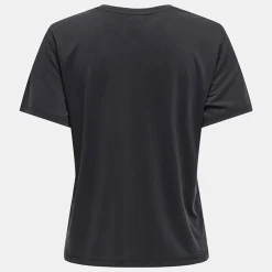 ONLY Tee shirt hannah regular fit décolleté V humus Femme NOIR Outlet