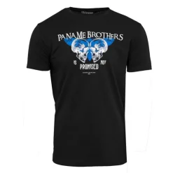 PANAME BROTHERS Tee shirt illustration têtes de mort et papillon en coton Homme NOIR Best