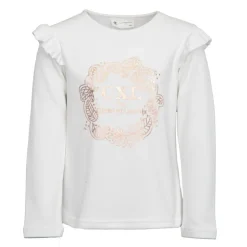 CXL BY CHRISTIAN LACROIX Tee shirt imprimé gold épaules à volants Enfant BLANC Outlet