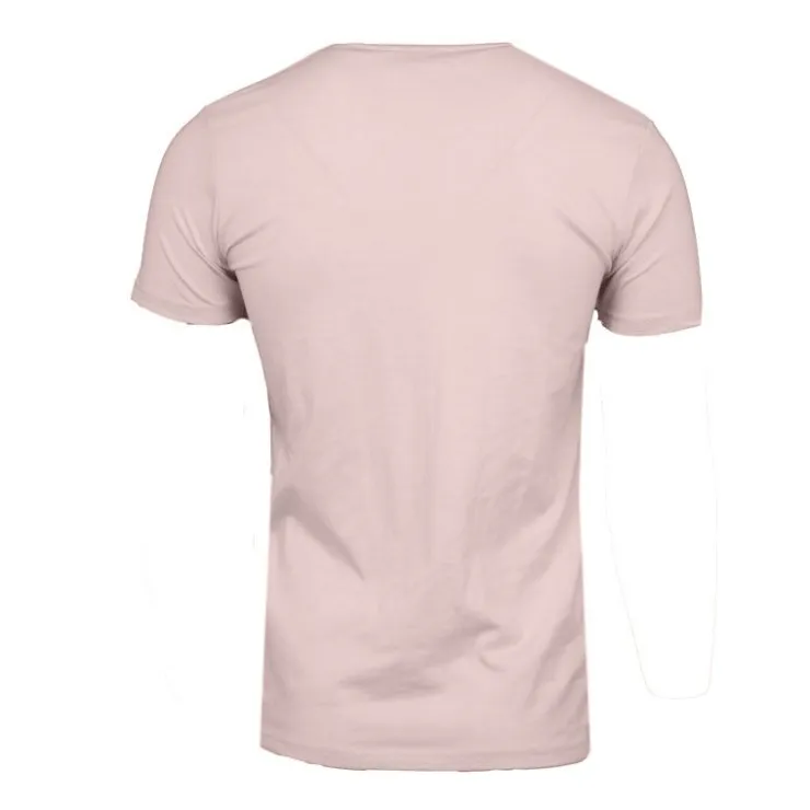 BEST MOUNTAIN Tee shirt imprimé plantes tropicales Homme ROSE CLAIR New