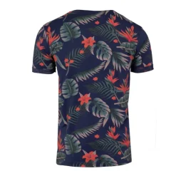 BLAGGIO Tee shirt imprimé tropical monet Homme BLEU FONCE Outlet