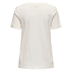 JDY Tee shirt Kitty coeur coton Femme BLANC Clearance