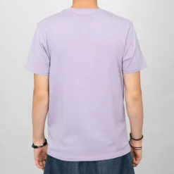 VON DUTCH Tee shirt Lila coton chiné logo noir délavé Homme VIOLET CLAIR Discount