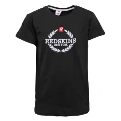 REDSKINS Tee shirt logo brodé 8/16ans Enfant NOIR Clearance