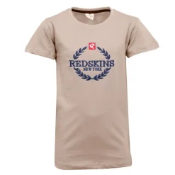 REDSKINS Tee shirt logo brodé 8/16ans Enfant BEIGE Hot