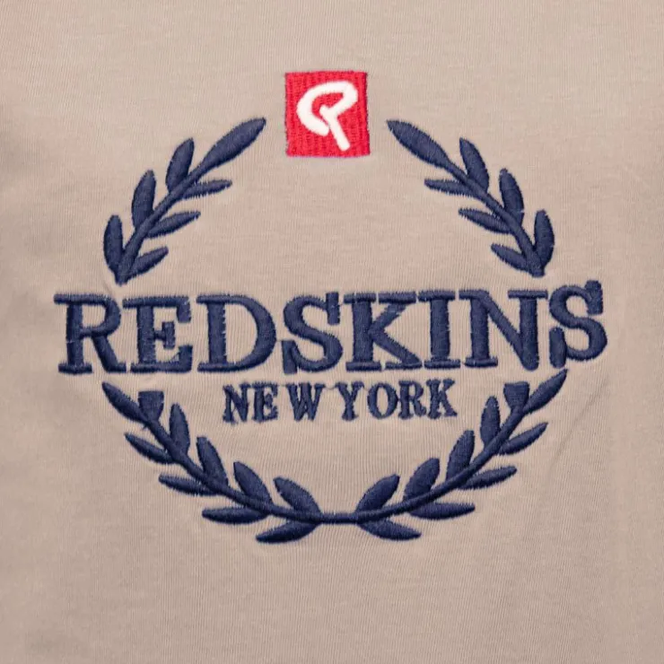 REDSKINS Tee shirt logo brodé 8/16ans Enfant BEIGE Hot