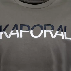 KAPORAL Tee shirt logo brodé bi color Danison Homme KAKI Clearance