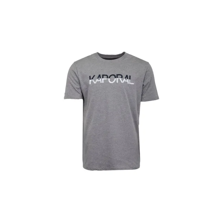 KAPORAL Tee shirt logo brodé bi color Danison Homme GRIS Hot