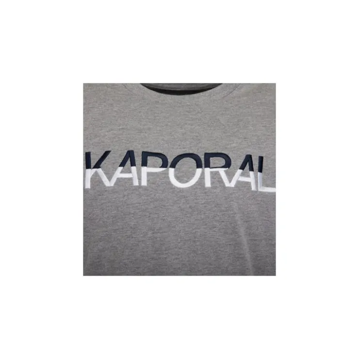 KAPORAL Tee shirt logo brodé bi color Danison Homme GRIS Hot