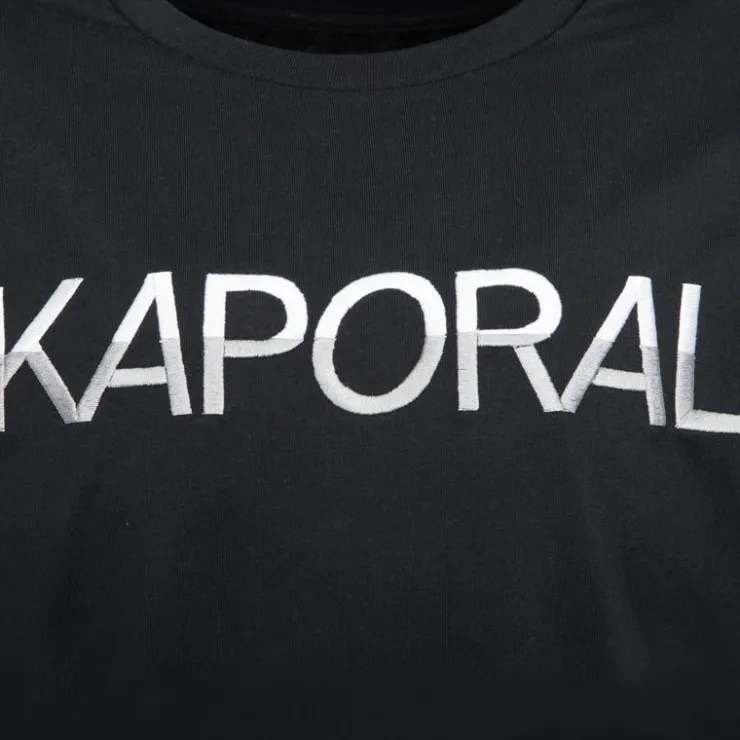 KAPORAL Tee shirt logo brodé bi color Danison Homme NOIR Clearance