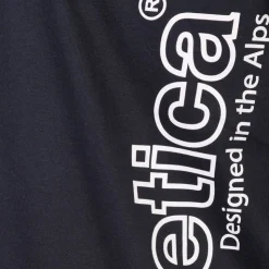 HELVETICA Tee shirt logo côté Homme BLEU FONCE Discount