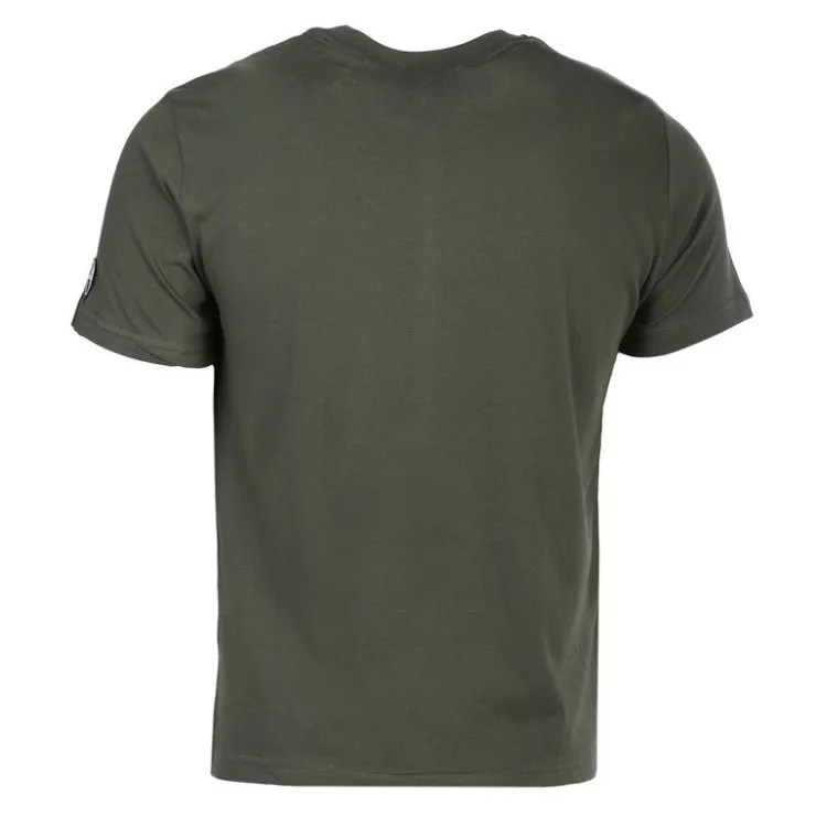 HELVETICA Tee shirt logo côté Homme KAKI Clearance