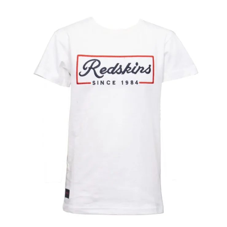 REDSKINS Tee shirt logo encadré 8/16ans Enfant BLANC Clearance
