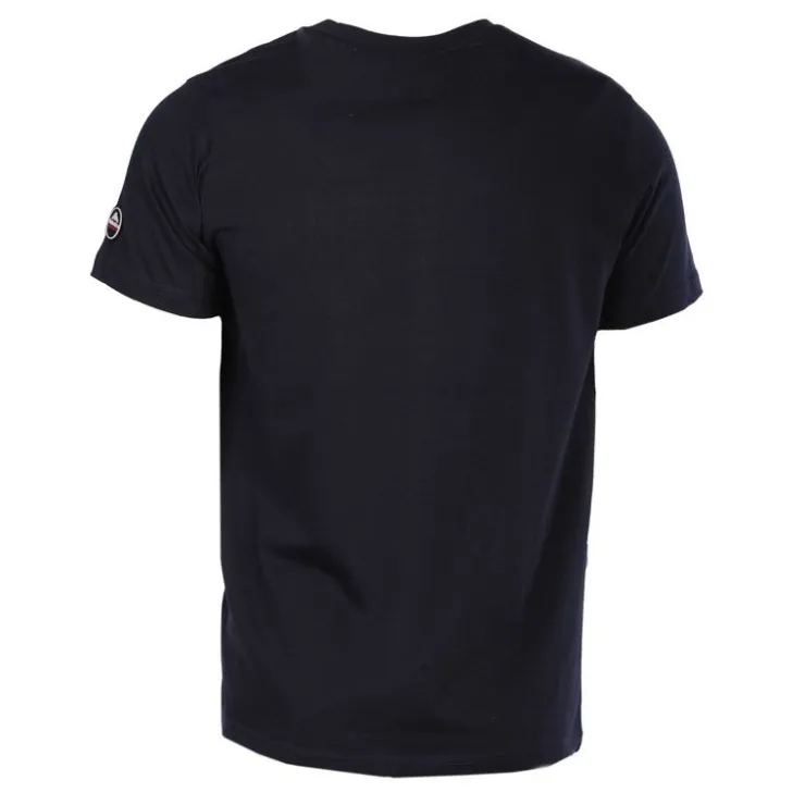 HELVETICA Tee shirt logo imprimé Homme BLEU FONCE Hot