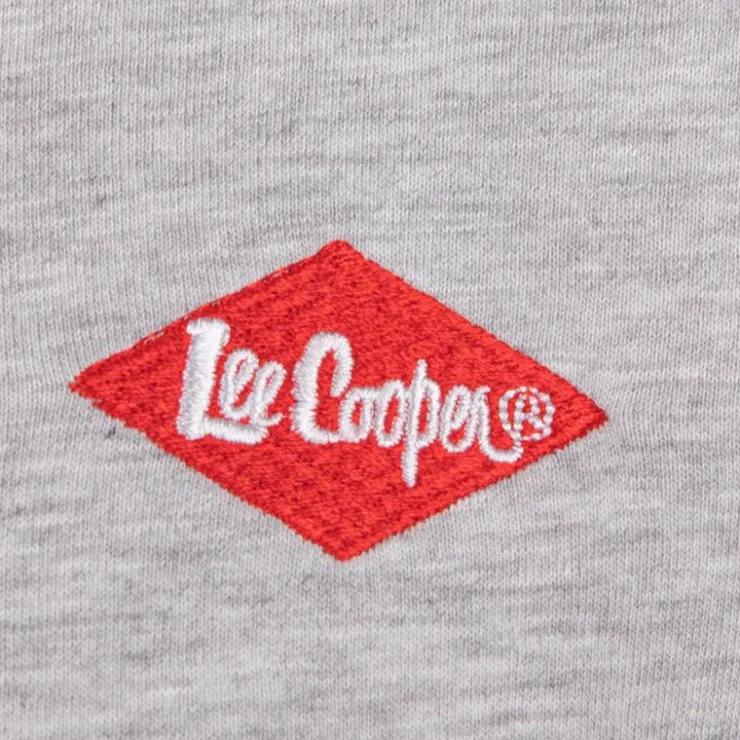 LEE COOPER Tee shirt logo poitrine gaston Homme GRIS CLAIR New