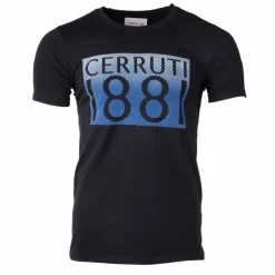 CERRUTI Tee shirt logo poitrine Homme NOIR