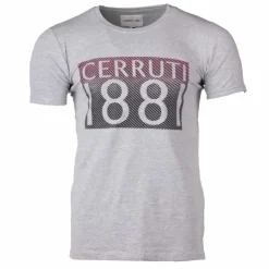 CERRUTI Tee shirt logo poitrine Homme GRIS CLAIR Hot