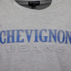 CHEVIGNON Tee shirt logo rayé en coton Homme GRIS Hot