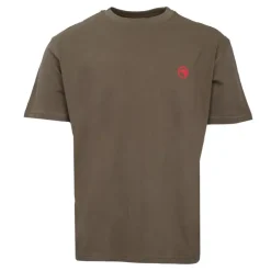 COMPAGNIE DE CALIFORNIE Tee shirt logo rouge col ras de cou manches courtes Homme KAKI