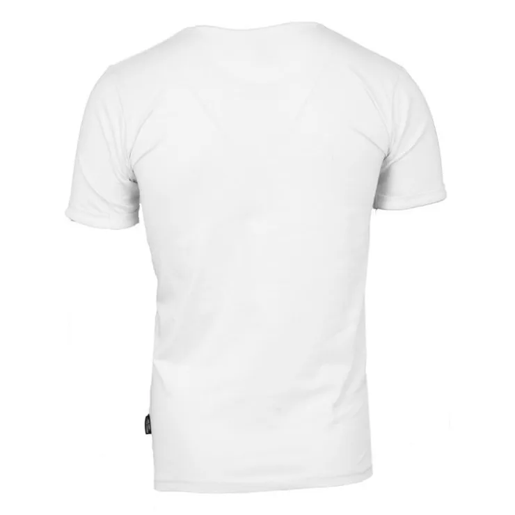 BLAGGIO Tee shirt maddy avec poche colorée imprimé rose Homme BLANC Sale